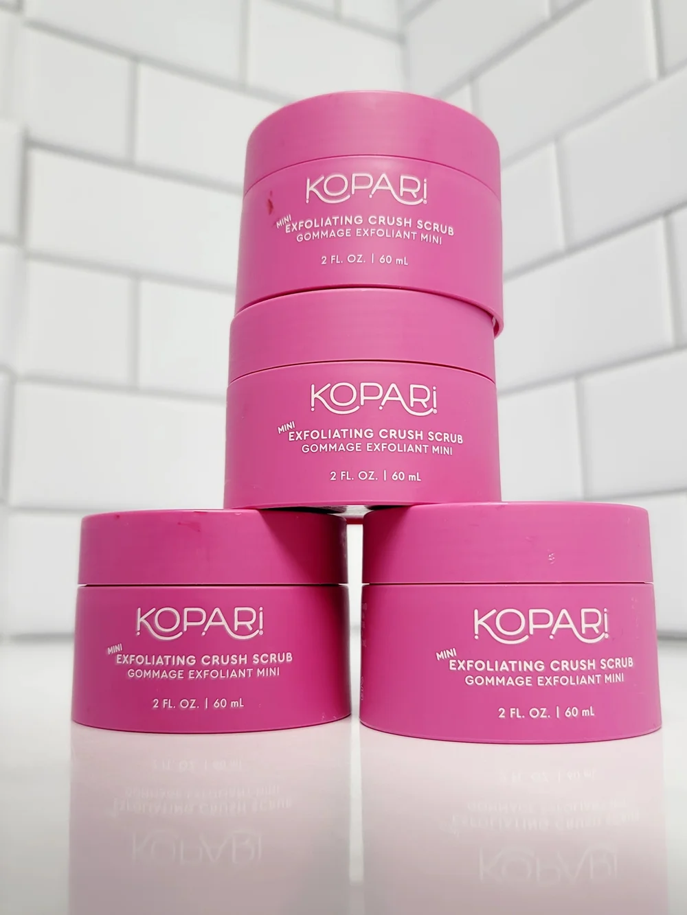 (5 For $25) Kopari Pink Exfoliating Crush Scrub Mini
